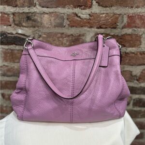 DISCONTINUED Coach Lexy Lilac Cobble Leather Shoulder Bag